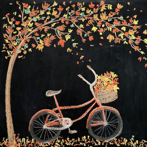 Fall Chalk Art Ideas Easy, Fall Football Chalkboard Art, Fall Tree Chalkboard Art, Fall Black Board Ideas, Autumn Chalkboard Art Ideas, Autumn Blackboard Chalk Art, Fall Chalk Wall, Fall Leaves Chalkboard Art, Apple Chalkboard Art