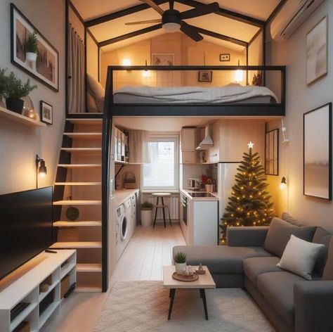 Home Bunker, Small House Ideas, Garage Adu, Bunker Ideas, Tiny Home Ideas, Loft Homes, Kitchen Tiny, Organizing Small Home, Planning For The Future