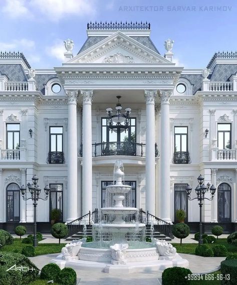 Classic House Exterior Luxury, British Mansion, Classic Drawing, Classic Mansion, Castle House Design, Architecture Styles, Mansion Exterior, British Lifestyle, Home Idea