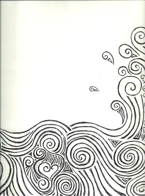 SP INSPO: Crashing Waves Drawing Simple Sketch Coloring Page Wall Drawing Simple, Drawing Simple Ideas, Boat Drawing Simple, Boats Drawing, Ocean Wave Drawing, Waves Sketch, Ocean Wave Design, Ocean Drawing, Wave Drawing