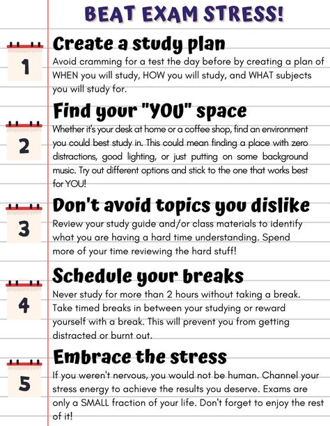 Beat exam stress with these study tips. To share with high school students, college students, or any student nearing finals or wanting to study for a test. Last Minute Study Tips Finals, College Exam Study Tips, Mht Cet Exam Preparation, Exam Study Tips High Schools, Final Exam Study Tips High Schools, Study Tips For Finals, Studying Tips For Exams, A Plus Student, Study Skills For High School