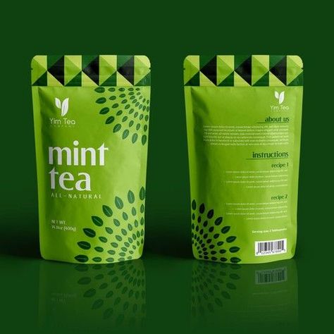 Organic Tea Brands, Tea Box Design, Tea Packaging Design, Packaging Design Trends, Pouch Packaging, Tea Design, Mint Tea, Tea Brands, Box Packaging Design