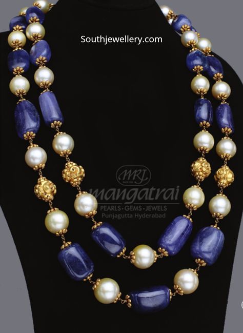 Layered beads mala photo Poosala Haram, Beads Jewelry Indian Gold, Nakshi Balls, Purple Beaded Jewelry, Boy Jewelry, Pearl Mala, Antique Necklaces Design, Jewellery Bridal, Beads Mala