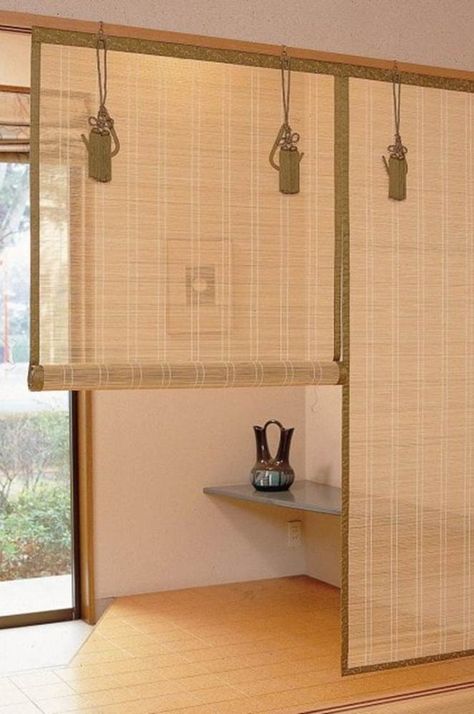 Curtains and blinds – the easiest way to divide your room Room Seperator, Blind Ideas, Bedroom Divider, Apartemen Studio, Curtain Room Divider, Living Room Divider, Wooden Room Dividers, Hanging Room Dividers, Curtains And Blinds