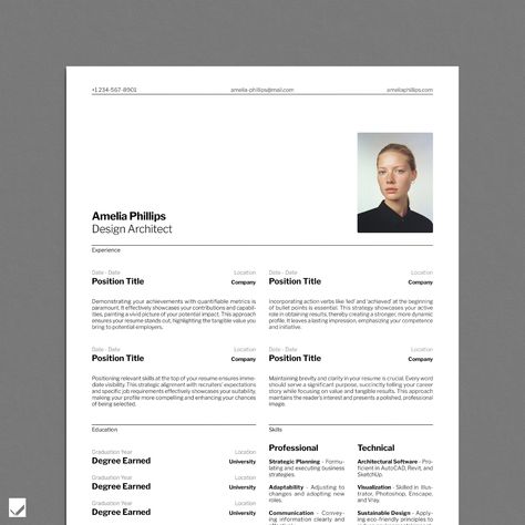 PRO VERSION - HireGradeResumes Elevate your professional image with our Swiss-inspired, elegant templates. Designed with influences from the Swiss Design Movement and International Typographic Style, they offer a perfect blend of modern minimalism and professional sophistication, ideal for creating outstanding resumes. Our templates cater to all career levels, from budding professionals to seasoned executives, adapting seamlessly to your unique professional journey. They are user-friendly and al Cv Designer Graphic, Creative Cv Ideas, Cv Layout Design, Resume Minimalist, Indesign Resume Template, International Typographic Style, Cv Original, Cv Inspiration, Modern Resume Design