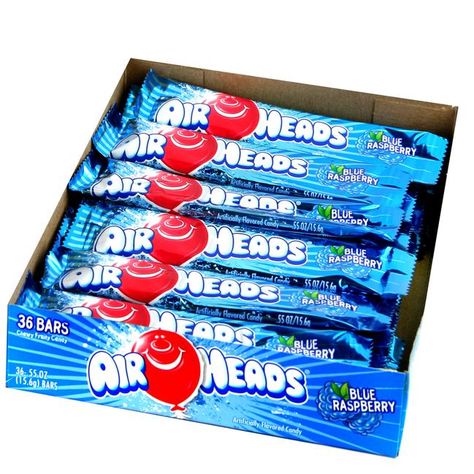 Air Heads, Blue Snacks, Airheads Candy, Taffy Candy, Vegan Candies, Retro Candy, Candy Brands, Chocolate Candy Bar, Blue Candy