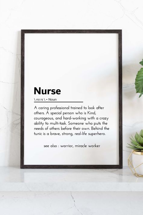 Nurse Definition, Nurse Retirement Gifts, Mentor Quotes, Graduation Nurse, Art Definition, Nurse Week, Nurses Week Gifts, Nurse Appreciation Gifts, Nurse Graduation