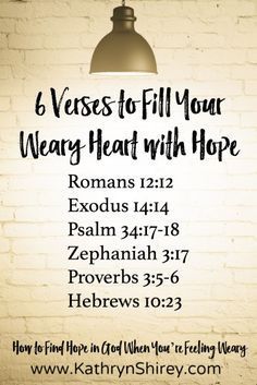 Some days we need more hope than the world can provide. Find your hope in God, especially when you're feeling weary and overwhelmed. Hold fast to these promises from God to find hope when you're weary. Weary Heart, Hope In God, Hold Fast, Ayat Alkitab, Prayer Journal, Read Bible, Scripture Verses, Christian Life, Bible Scriptures