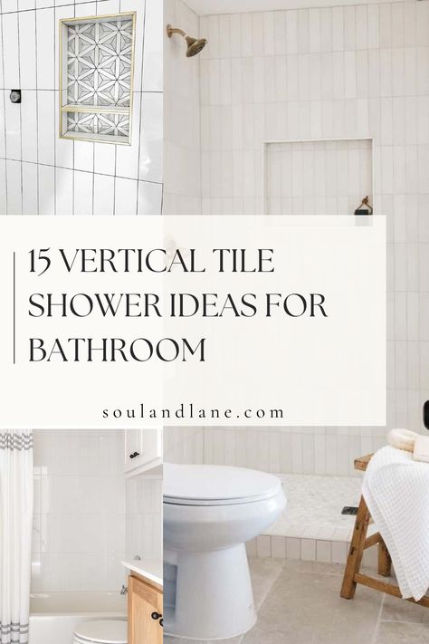 Elevate your shower experience with these vertical tile ideas that bring a modern and sophisticated touch to your bathroom. From sleek subway tiles to bold patterns, explore creative ways to reimagine your shower space. These ideas promise to add a stylish and contemporary flair to your bathroom retreat. Vertical Tile Shower Ideas, Subway Tile Shower Designs, Vertical Shower Tile, Subway Tile Bathroom Wall, Shower Tile Patterns, Modern Shower Tile, Master Shower Tile, Vertical Tile, White Subway Tile Shower