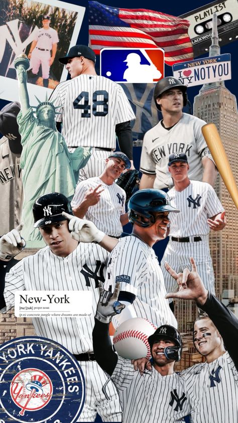 Mariana, Yankees Aesthetic, Mariana Core, New York Yankees Wallpaper, Yankees Wallpaper, Baseball Wallpaper, Tracker Ideas, Bullet Journal Mood Tracker Ideas, New York Yankees Baseball