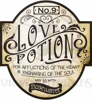 "Love Potion #9" Bottle Label Christian Halloween, Halloween Apothecary, Apothecary Labels, Potion Labels, Halloween Bottles, Festa Harry Potter, Etiquette Vintage, Halloween Potions, Anniversaire Harry Potter