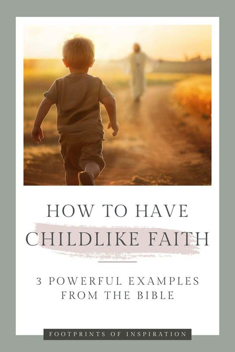 What does it mean to have the faith of a child? Join Tammy Rotzoll as she unpacks childlike faith in the Bible, shares three powerful examples of childlike faith and how you can learn to develop it in your own life. Childish Behavior, Childlike Faith, Inspirational Encouragement, Sacred Scripture, Faith Bible, Be Strong And Courageous, Kingdom Of Heaven, Faith Inspiration, Prayer Journal