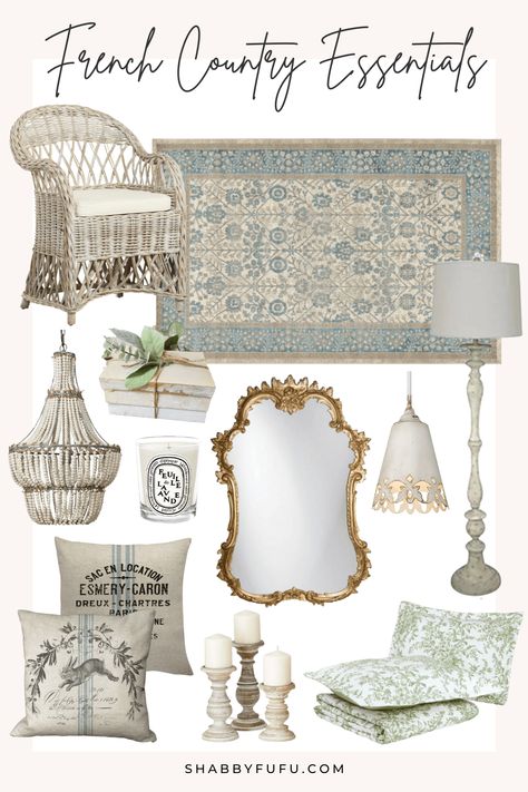 Living Room Inspiration French Country, French Country Fabric Bedroom, French Country Traditional Decor, Provincial French Decor, French Home Decor Bedroom, French Bohemian Decor Bedroom, Small French Country Bedroom, French Country Lighting Ideas, French Country Decorating Ideas Farmhouse Style Master Bedrooms