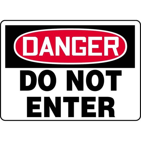 Danger / Do Not Enter Sign | Gempler's Do Not Enter Sign, Do Not Enter, Exit Sign, Vinyl Signs, Halloween Signs, Warning Signs, Danger Sign, Adhesive Vinyl, Headache