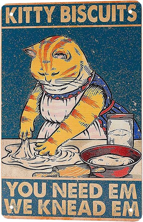 Kitty Biscuits, Gatto Carino, Retro Posters, Animal Posters, Poster Retro, Poster Vintage, Vintage Cat, Paint Kit, Embroidery Kits