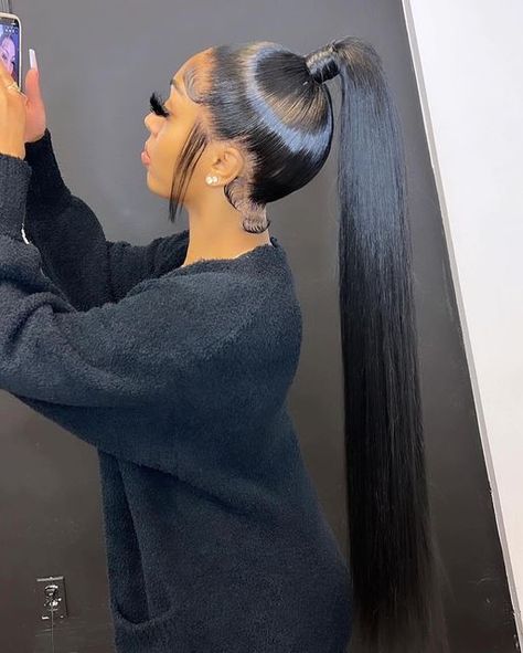 Part Ponytail, Frontal Ponytail, 360 Lace Frontal Wig, Full Lace Front Wigs, Sleek Ponytail Hairstyles, Frontal Wig Hairstyles, Ponytail Wig, Frontal Hairstyles, Slick Hairstyles