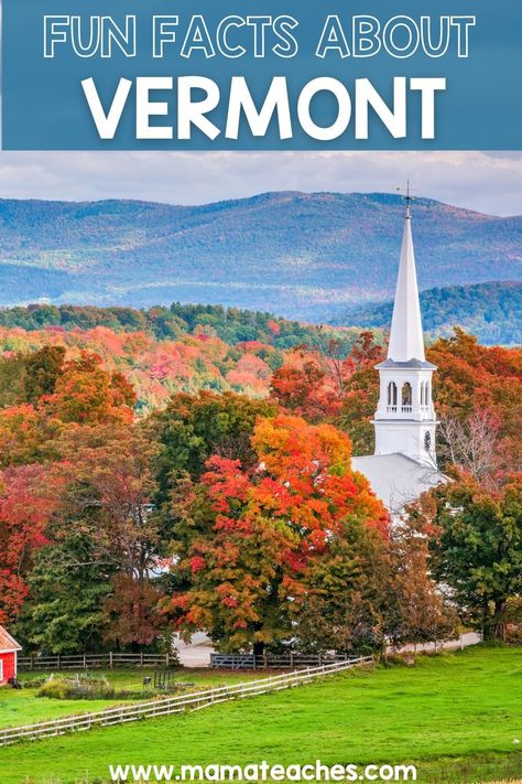 Fun Facts About Vermont - Mama Teaches Move To Vermont, Moving To New England, Moving To Vermont, South Burlington Vermont, Living In Vermont, Vermont Living, Montpelier Vermont, Manchester Vermont, Vermont Farms