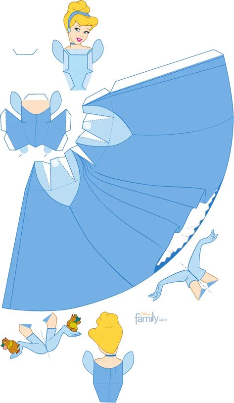 Cinderella - Cinderela para Recortar e Montar 3D | PDF Cinderella Papercraft, Paper Toy Disney, Cinderella Crafts, Realistic Disney Princess, Princess Paper Dolls Printable, Princess Coloring Sheets, Disney Paper Dolls, Princess Paper Dolls, Princess Crafts