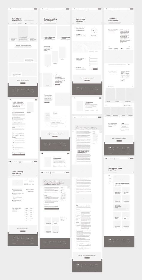 Web Design Page Blocks, Website Content Layout, Detail Page Design, Web Page Layout, Wireframe Web, Page Layout Ideas, Website Layout Design, Webpage Design Layout, Web Design Layout