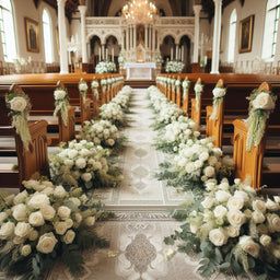 Checkout - Doral Roses Miami November Wedding Floral Arrangements, Wedding Arch Classic, Ground Floral Arrangements Wedding Ceremony, Chapel Flowers Wedding, Cathedral Wedding Flowers, Elegant Southern Wedding Ideas, Wedding Chapel Aisle Decor, Rustic Wedding Floral Arrangements, Mexican Hacienda Wedding Decor