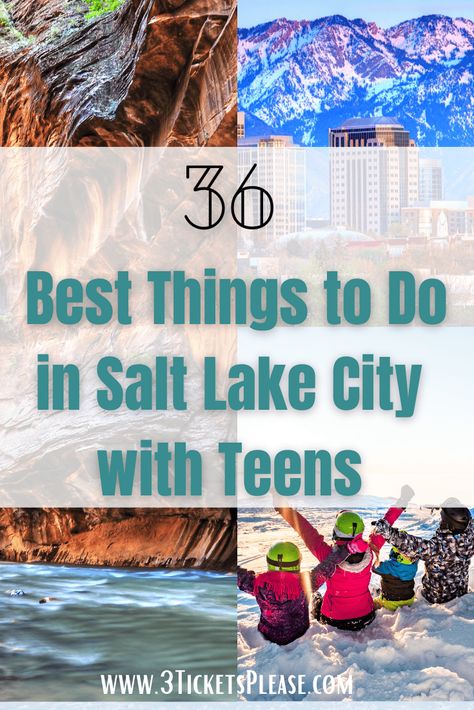 36 Best Things to Do in Salt Lake City with Teenagers - Things To Do In Salt Lake City Utah, Salt Lake City Utah Things To Do In, Lagoon Amusement Park, Utah Trip, Yellowstone Trip, Salt Lake City Downtown, Utah Vacation, Winter Activities For Kids, City Family