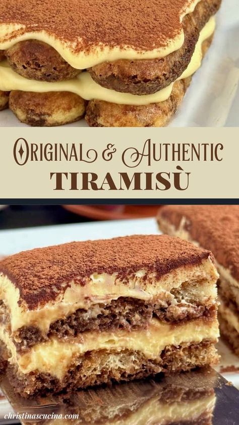 Tiramisu is a simple Italian dessert made from only six ingredients, yet it has won the world over with its flavor and charm. Authentic Tiramisu Recipe, Authentic Tiramisu, Tiramisu Italian, Recipe Tiramisu, Classic Tiramisu Recipe, Make Tiramisu, Tiramisu Recipes, Best Tiramisu Recipe, Culinary Desserts