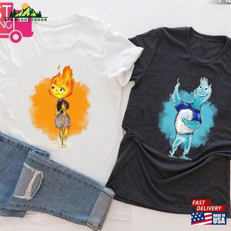 Elemental 2023 Disney Couple Shirt Pixar Classic T-Shirt Check more at https://barronoutdoor.com/product/elemental-2023-disney-couple-shirt-pixar-classic-t-shirt/ Couple Shirt Design Ideas, Couple Shirt Design, Disney Couple, Disney Couple Shirts, Couple Shirt, Disney Tshirts, Couple T-shirt, Disney Cruise, Couple Outfits