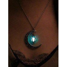 Luminous Necklace, Moonglow Necklace, Stile Harry Potter, قلادات متدلية, Glow Stones, Pumpkin Necklace, Glowing Necklace, Turquoise Charm, Christmas Necklace