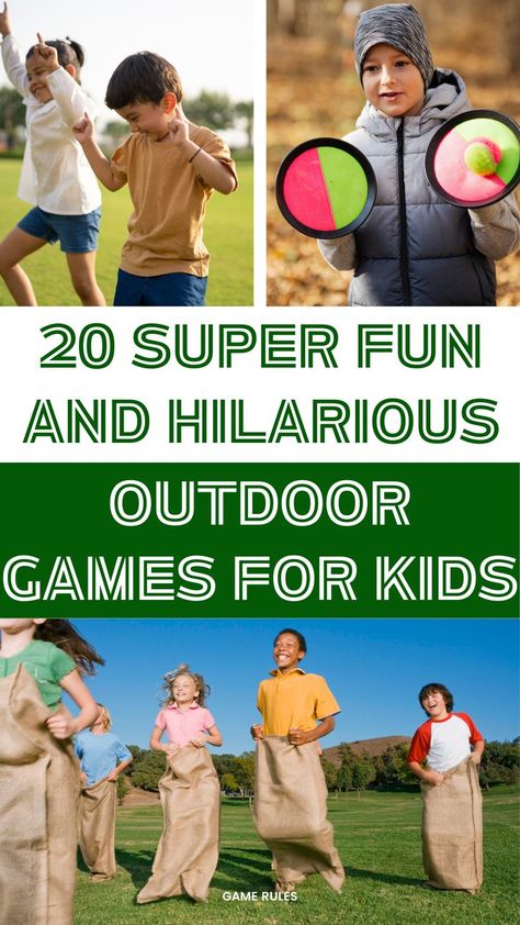 outdoor games for kids Outdoor Games For Kindergarteners, Outdoor Games For Families, Outdoor Games For Kids At School, Outdoor Games For Teens, Fun Outdoor Games For Kids, Kids Party Games Indoor, Outdoor Games For Preschoolers, Kids Outdoor Games, Outside Games For Kids