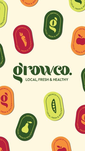 Kamila | Brand Designer on Instagram Vegetable Logo, Healthy Food Packaging, Healthy Food Branding, Food Brand Logos, Organic Food Logo, Healthy Food Logo, Healthy Brands, Logo Youtube, Logo Branding Design