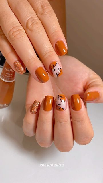 Thanksgiving Nail Designs, Thanksgiving Nail Art, September Nails, Fall Gel Nails, Fall Nail Art Designs, October Nails, Pretty Nail Art Designs, Thanksgiving Nails, Pretty Nail Art