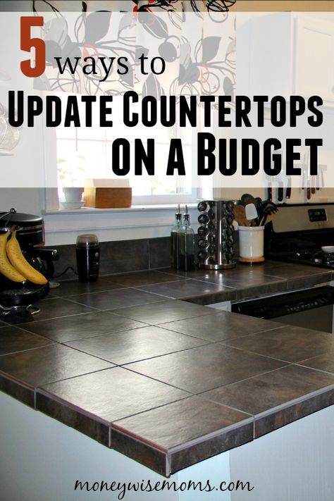 Kitchen Countertops On A Budget, Update Countertops, Countertops On A Budget, Diy Kitchen Makeover Ideas, Best Kitchen Countertops, Easy Home Improvement Projects, Cocina Diy, Easy Home Improvement, Kitchen Diy Makeover