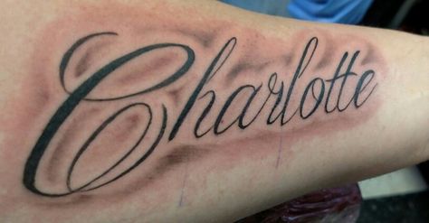 Charlotte Script Tattoo Charlotte Tattoo, Duck Tattoos, Script Tattoo, Tattoo Script, Fish Tattoos, Jesus Fish Tattoo, Tattoo Quotes, Tattoos, Quick Saves