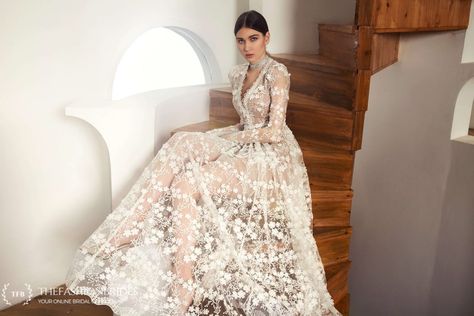 Bronx and Banco 2020 Spring Bridal Collection – The FashionBrides Colombian Wedding, Naeem Khan Bridal, Designer Wedding Gown, Poppy Wedding, Weddding Dress, Bronx And Banco, Mesh Gown, Contemporary Dresses, Designer Wedding Gowns