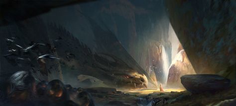 ArtStation - Dragon Den, JIE HO Fallen Empire, League Legends, Dragons Den, Games Design, Fiction Idea, Never Stop Dreaming, Fantasy Places, Lol League Of Legends, Visual Development