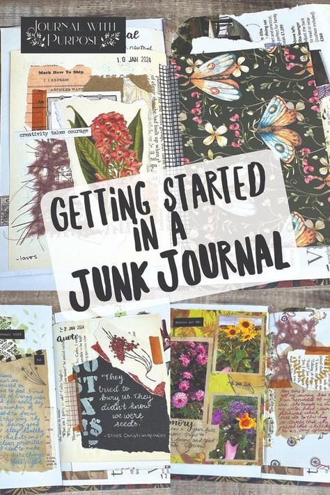 Are you interested in keeping a junk journal, but not sure how to get started? In this blog post I share some of my favourite tips to help get you well on the way #junkjournal How To Junk Journal, Junk Journal Aesthetic, Helen Colebrook, Larp Inspiration, Journal Tutorials, Planning Routine, Journaling Tips, Altered Book Journal, Scrapbook Storage