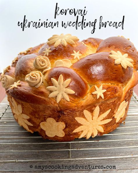 Korovai (Ukrainian Wedding Bread) Ukrainian Bread, Slavic Recipes, Wedding Bread, Traditional Bread Recipe, Russian Easter, British Baking Show Recipes, British Bake Off Recipes, Easter Bread Recipe, Bake Off Recipes