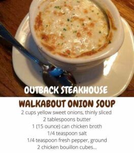 Walkabout Onion Soup, Can Chicken Broth, Onion Soup Recipe, Can Chicken, Sweet Onions, Onion Soup Recipes, Outback Steakhouse, Bouillon Cube, Grandmas Recipes