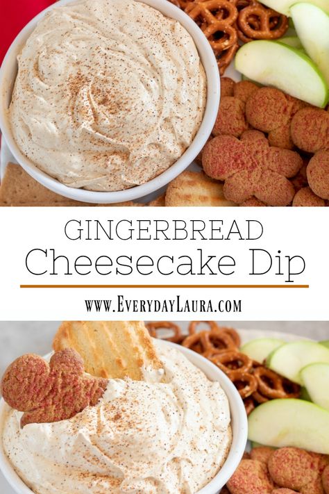 Gingerbread Dip Recipe, Gingerbread Dip, Gingerbread Salt Dough, Holiday Deserts, Holiday Party Treats, Cheesecake Dip Recipe, Dessert Dip Recipes, Cool Whip Cookies, Christmas Dip