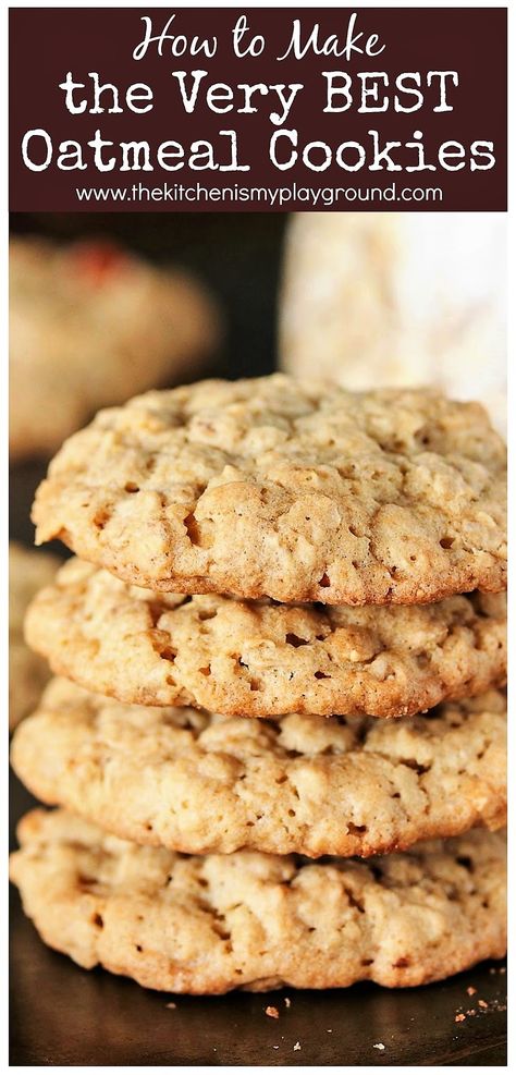 Chewy Oatmeal Cookies, The Best Oatmeal, Amazing Cookie Recipes, Oatmeal Cookies Easy, Best Oatmeal Cookies, Oatmeal Cookies Chewy, Easy Oatmeal, Oatmeal Cookie Recipes, Best Oatmeal