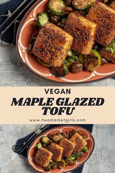 Tofu Steaks, Glazed Tofu, Vegetarian Eating, Tofu Steak, Maple Recipes, Dinner Vegan, Maple Mustard, Vegan Holiday Recipes, Vegan Ideas