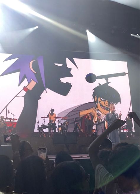 #aesthetic #photography #gorillaz #artwork #concert #2dgorillaz #2d #murdocniccals Gorrilaz Aesthetic, Gorillaz Artwork, Gorillaz Concert, Gorillaz Aesthetic, Gorillaz Wallpaper, Gorillaz 2d, Gorillaz Demon Days, 2-d Gorillaz, Gorillaz Band