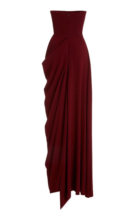 Alex Perry Red Dress, Prom Dress Uk, Red Carpet Dress, Burgundy Gown, Gown Red, Burgundy Dresses, Strapless Dresses, Red Carpet Gowns, Evening Party Gowns