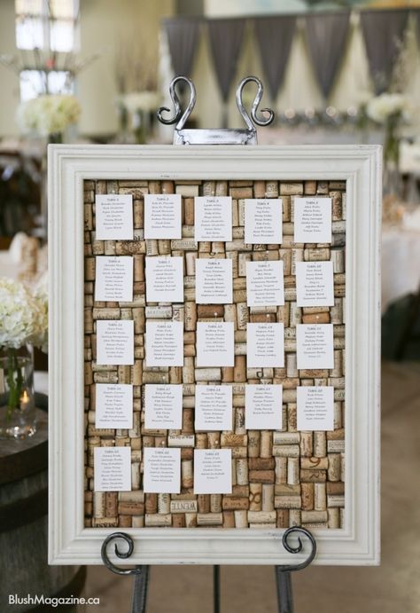 Elegant Wine Themed Wedding: Ashleigh   Jon. Seating Chart, Cork Seating Chart, Corks Vintage Wedding Centerpieces Diy, Wine Cork Wedding, Wine Theme Wedding, Seating Chart Wedding Diy, Vintage Wedding Centerpieces, Cork Wedding, Wedding Table Themes, Diy Seating, Wedding Table Seating