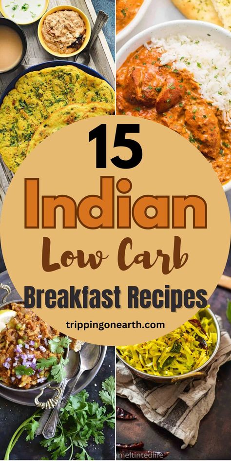 15 Best Indian Low Carb Breakfast Recipes - Tripping On Earth Low Carb Indian Food, Instant Pot Chicken Tikka Masala, Instant Pot Cauliflower, No Carb Breakfast, Indian Diet Recipes, Keto Ground Beef Recipes, Paneer Bhurji, Keto Ground Beef, Low Calorie Breakfast