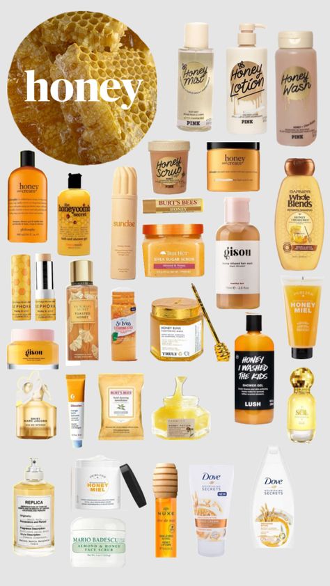 Honey Scented Shower Routine, Honey Scented Products, How To Smell Like Honey, Smell Like Honey, Honey Perfume, Scent Layering, Honey Skin Care, Scent Combos, Caramel Skin