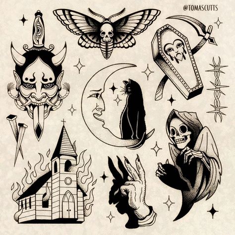 All posts • Instagram Cross Hatch Shading, Hatch Shading, Traditional Tattoo Black And White, Halloween Tattoo Flash, Lantern Tattoo, Goth Tattoo, Flash Tattoo Designs, Doodle Tattoo, Spooky Tattoos