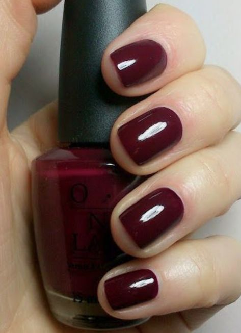 Pittsburgh Fashion, Fall Nails Opi, Winter Nail Colors, Nail Polish Colors Winter, Opi Nail Polish Colors, Winter Nail Polish, Opi Nail Colors, Dark Red Nails, Maroon Nails