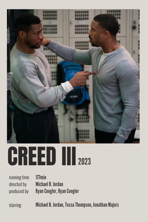 Creed 3 Movie Poster, Michael B Jordan Poster, Johnathan Majors Creed 3, Michael B Jordan And Jonathan Majors, Jonathan Majors Creed 3, Creed 3 Poster, Creed 3 Movie, Creed Movie Poster, Creed Poster