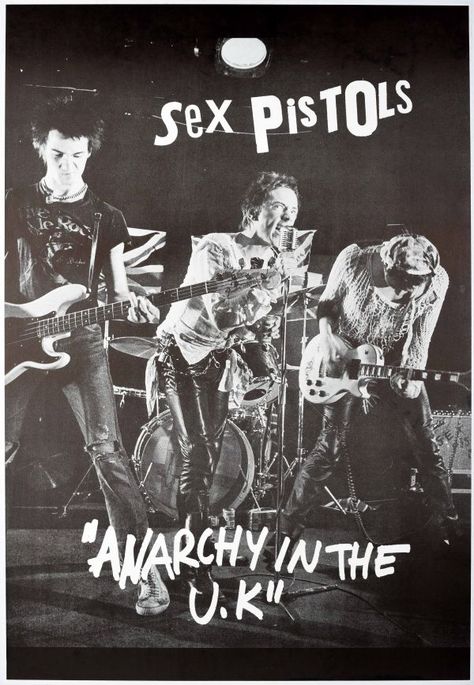 Punk Bands Posters, Punk Rock Posters, Anarchy In The Uk, Chica Punk, Poster Punk, Punk Rock Music, Rock Band Posters, Punk Poster, Arte Punk